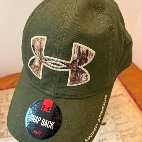 New Under Armour Snapback Hat - Camo Logo - Picture 1 of 2